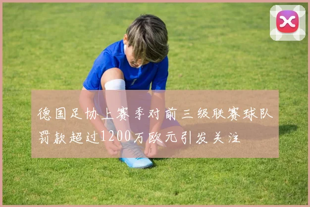 德国足协上赛季对前三级联赛球队罚款超过1200万欧元引发关注